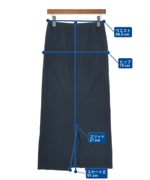 SLOBE IENA（スローブイエナ）ロング・マキシ丈スカート 紺 サイズ:-(M位) レディース/2200657393038