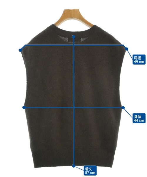 SLOBE IENA（スローブイエナ）ベスト 茶 サイズ:F レディース/2200660024028