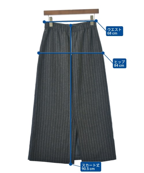 SLOBE IENA（スローブイエナ）ロング・マキシ丈スカート グレー サイズ:38(M位) レディース/2200660677033