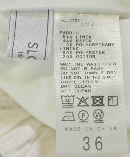 SLOBE IENA（スローブイエナ）その他 白 サイズ:36(S位) レディース/2200661002063