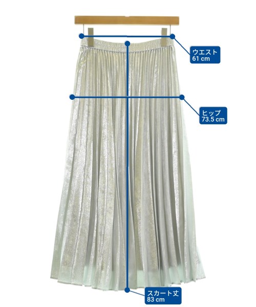 SLOBE IENA（スローブイエナ）ロング・マキシ丈スカート シルバー サイズ:-(S位) レディース/2200656776054