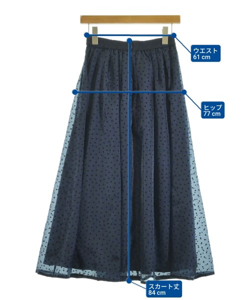 SLOBE IENA（スローブイエナ）ロング・マキシ丈スカート 紺 サイズ:36(S位) レディース/2200656776061
