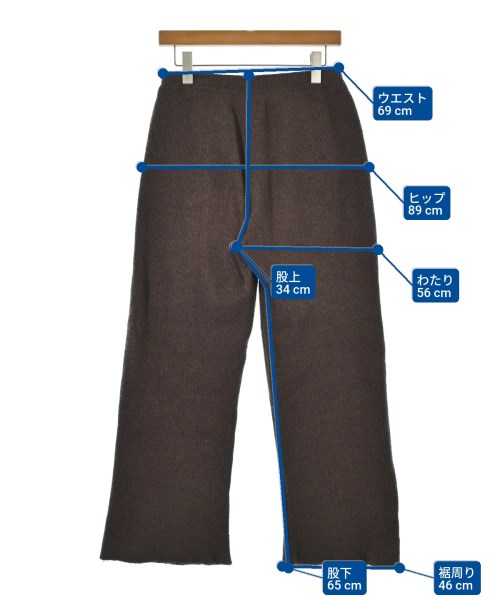 SLOBE IENA（スローブイエナ）スウェットパンツ 茶 サイズ:38(M位) レディース/2200642718013