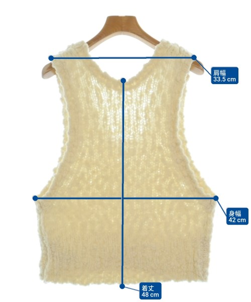 SLOBE IENA（スローブイエナ）ベスト/ノースリーブ 白 サイズ:-(M位) レディース/2200636945128
