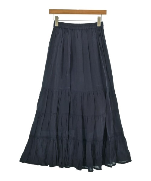SLOBE IENA(スローブイエナ)ロング・マキシ丈スカート 紺 サイズ:36(S位)/2200634732225