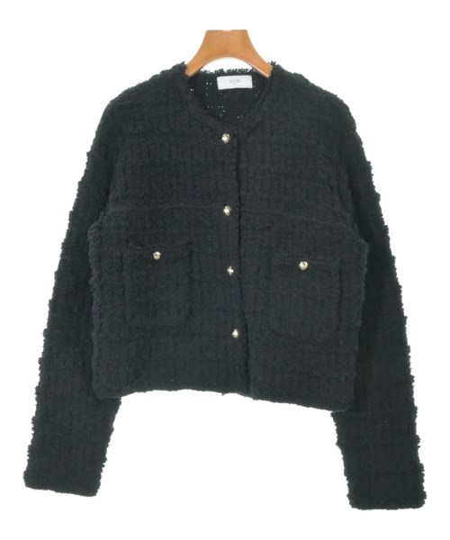 SLOBE IENA(スローブイエナ)ノーカラージャケット 黒 サイズ:-(XL位)/2200636596016