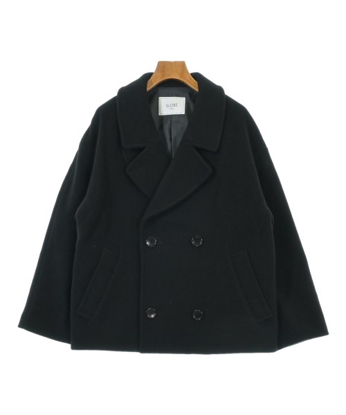 SLOBE IENA(スローブイエナ)ピーコート 黒 サイズ:36(S位)/2200648197010