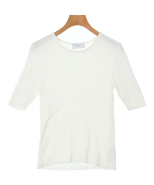 SLOBE IENA(スローブイエナ)ニット・セーター 白 サイズ:-(S位)/2200639477022
