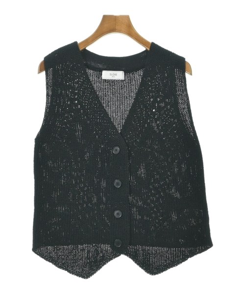 SLOBE IENA(スローブイエナ)ベスト 黒 サイズ:F/2200648570073