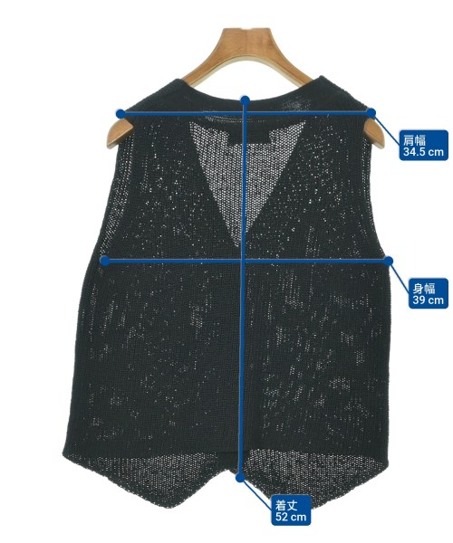 SLOBE IENA（スローブイエナ）ベスト 黒 サイズ:F レディース/2200648570073