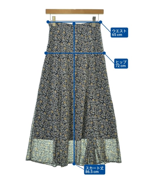 SLOBE IENA（スローブイエナ）ロング・マキシ丈スカート 紺 サイズ:36(S位) レディース/2200650285064