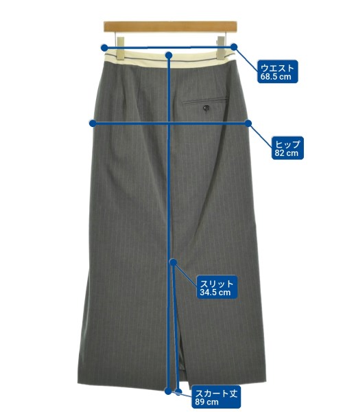 SLOBE IENA（スローブイエナ）ロング・マキシ丈スカート グレー サイズ:38(M位) レディース/2200653133034