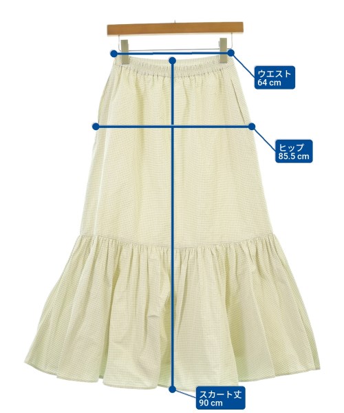 SLOBE IENA（スローブイエナ）ロング・マキシ丈スカート 白 サイズ:38(M位) レディース/2200646961224