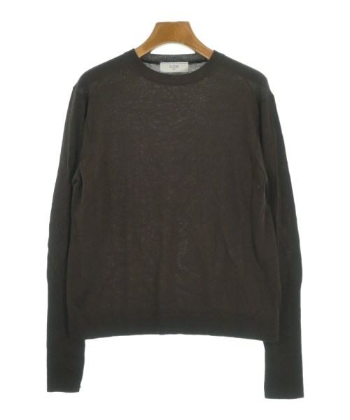 SLOBE IENA(スローブイエナ)ニット・セーター 茶 サイズ:F/2200647304020