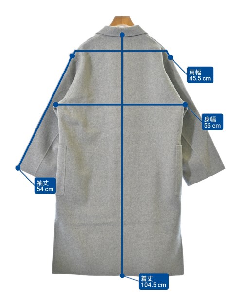 SLOBE IENA（スローブイエナ）チェスターコート グレー サイズ:36(S位) レディース/2200647304044