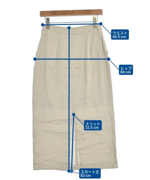 SLOBE IENA（スローブイエナ）ロング・マキシ丈スカート ベージュ サイズ:36(S位) レディース/2200649174034