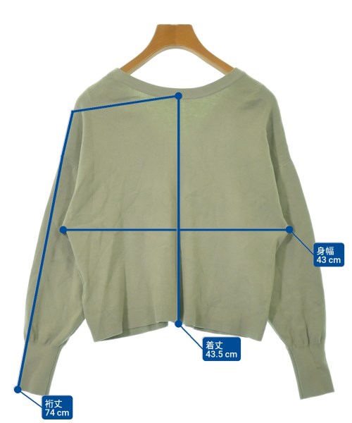 SLOBE IENA（スローブイエナ）カーディガン 緑 サイズ:F レディース/2200647512104