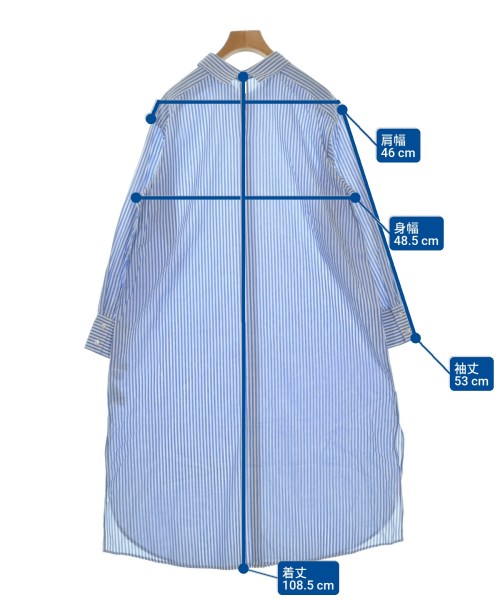 SLOBE IENA（スローブイエナ）シャツワンピース 青 サイズ:F レディース/2200648790037