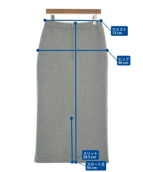 SLOBE IENA（スローブイエナ）ロング・マキシ丈スカート グレー サイズ:38(M位) レディース/2200659261038