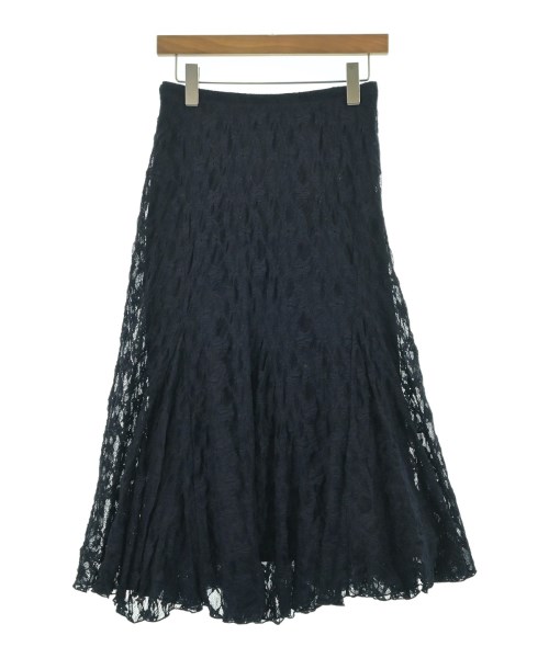 SLOBE IENA(スローブイエナ)ロング・マキシ丈スカート 紺 サイズ:38(M位)/2200661016114