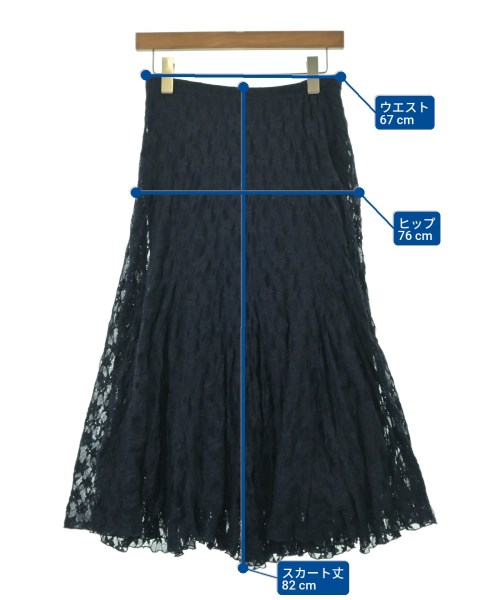 SLOBE IENA（スローブイエナ）ロング・マキシ丈スカート 紺 サイズ:38(M位) レディース/2200661016114