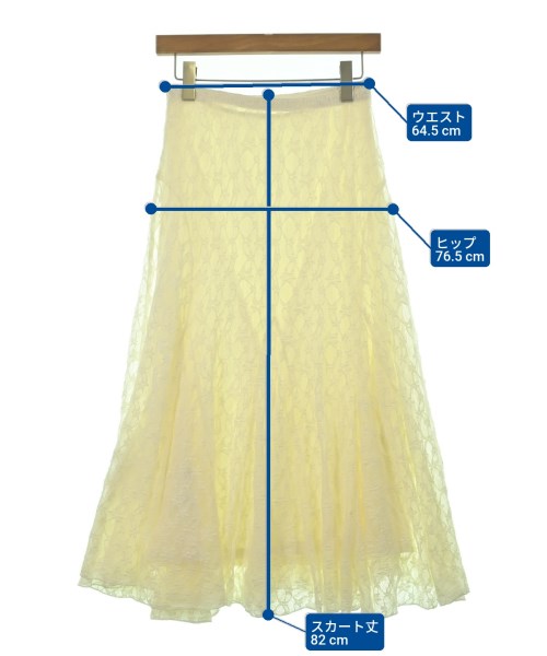 SLOBE IENA（スローブイエナ）ロング・マキシ丈スカート 白 サイズ:38(M位) レディース/2200661016121