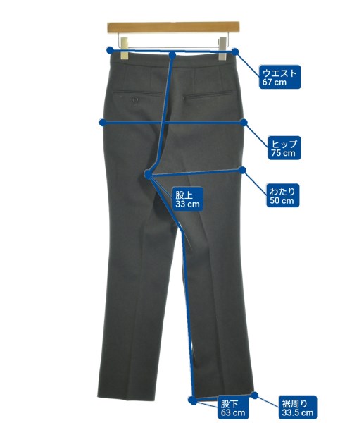 SLOBE IENA（スローブイエナ）スラックス グレー サイズ:34(XS位) レディース/2200666434067