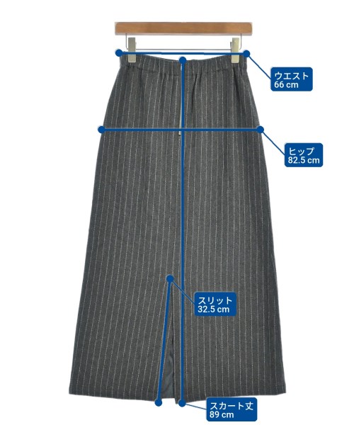 SLOBE IENA（スローブイエナ）ロング・マキシ丈スカート グレー サイズ:38(M位) レディース/2200666634023