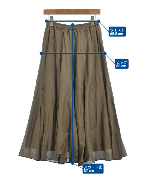 SLOBE IENA（スローブイエナ）ロング・マキシ丈スカート 茶 サイズ:-(M位) レディース/2200663914104