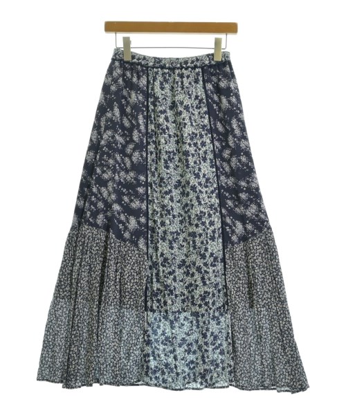 SLOBE IENA（スローブイエナ）ロング・マキシ丈スカート 紺 サイズ:38(M位) レディース/2200665678097