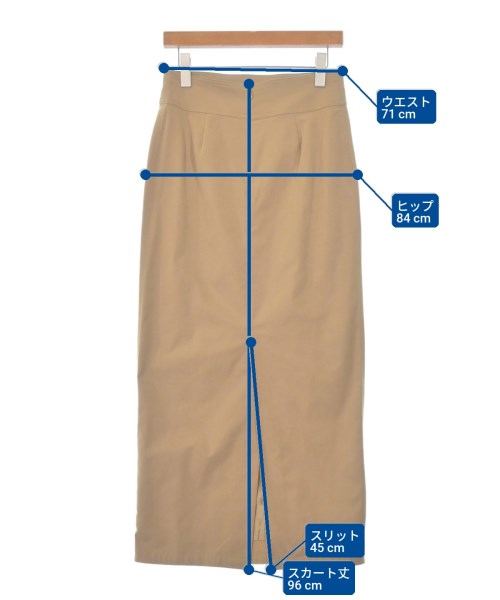 SLOBE IENA（スローブイエナ）ロング・マキシ丈スカート 黄 サイズ:38(M位) レディース/2200668040099