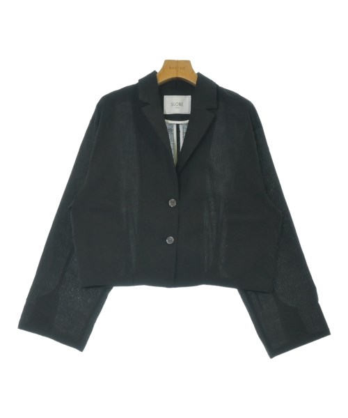 SLOBE IENA(スローブイエナ)テーラードジャケット 黒 サイズ:F/2200664186203