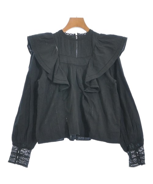 SLOBE IENA(スローブイエナ)ブラウス 黒 サイズ:F/2200666762085