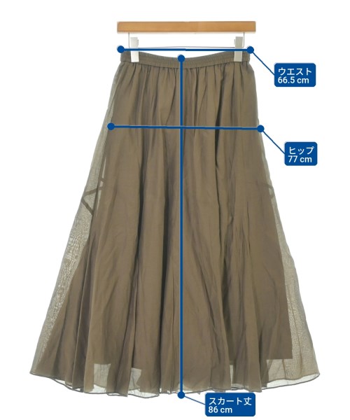 SLOBE IENA（スローブイエナ）ロング・マキシ丈スカート 茶 サイズ:-(M位) レディース/2200666762177