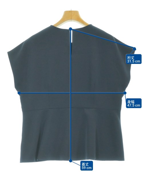 SLOBE IENA（スローブイエナ）ブラウス 紺 サイズ:38(M位) レディース/2200669714074