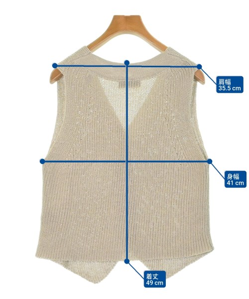 SLOBE IENA（スローブイエナ）ベスト ベージュ サイズ:F レディース/2200671396022