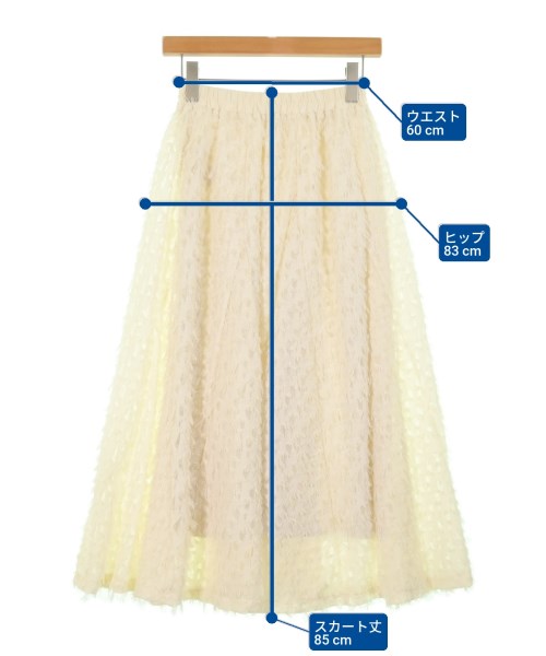 SLOBE IENA（スローブイエナ）ロング・マキシ丈スカート 白 サイズ:38(M位) レディース/2200668206044