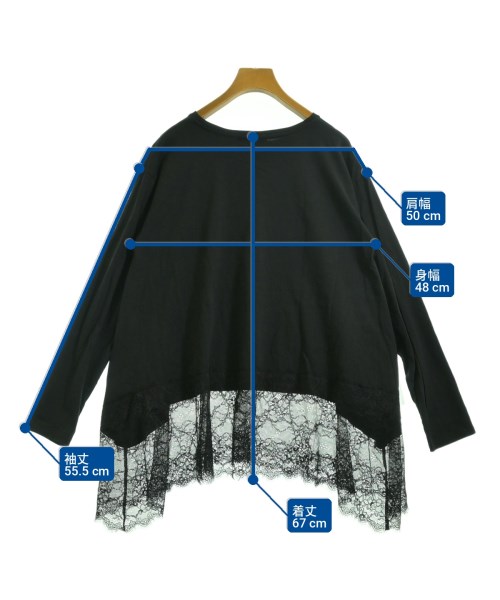 SLOBE IENA（スローブイエナ）Tシャツ・カットソー 黒 サイズ:F レディース/2200730188063