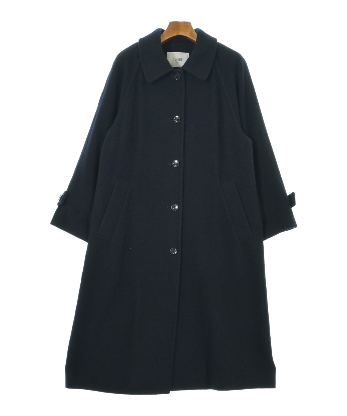 SLOBE IENA（スローブイエナ）ステンカラーコート 紺 サイズ:36(S位