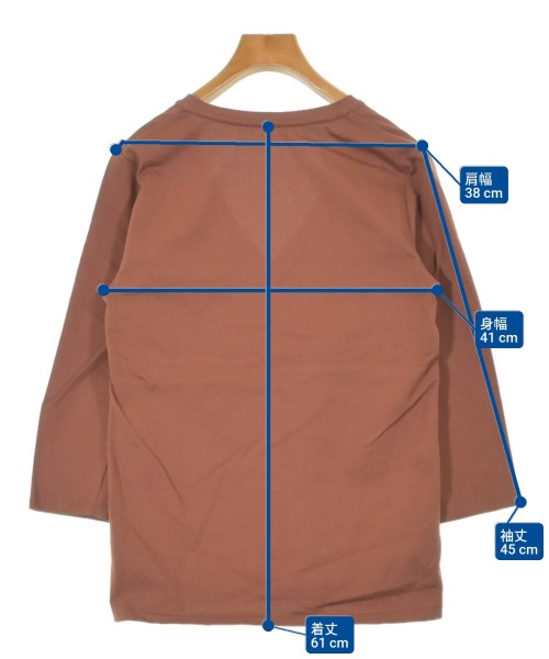 MUSE de Deuxieme Classe（ミューズドゥドゥーズィーエムクラス）Tシャツ・カットソー 茶 サイズ:-(M位) レディース/2200635158215