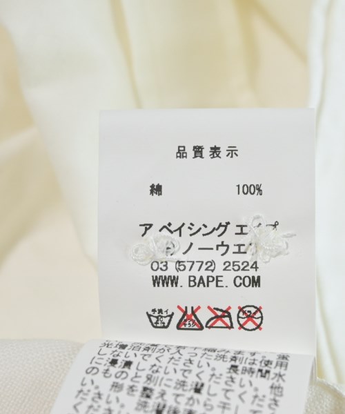 Mr.BATHING APE by UNITED ARROWS（ミスターベイシングエイプバイユナ）カジュアルシャツ 白 サイズ:42(XXL位) メンズ/2200701405045