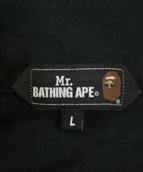 Mr.BATHING APE by UNITED ARROWS（ミスターベイシングエイプバイユナ）カジュアルシャツ 黒 サイズ:L メンズ/2200712030045