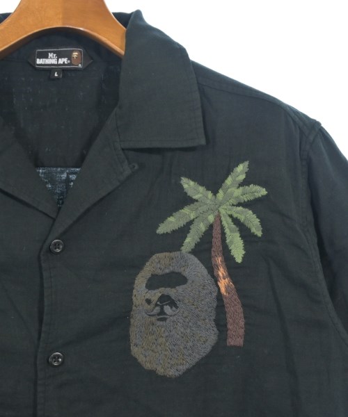 Mr.BATHING APE by UNITED ARROWS（ミスターベイシングエイプバイユナ）カジュアルシャツ 黒 サイズ:L メンズ/2200712030045
