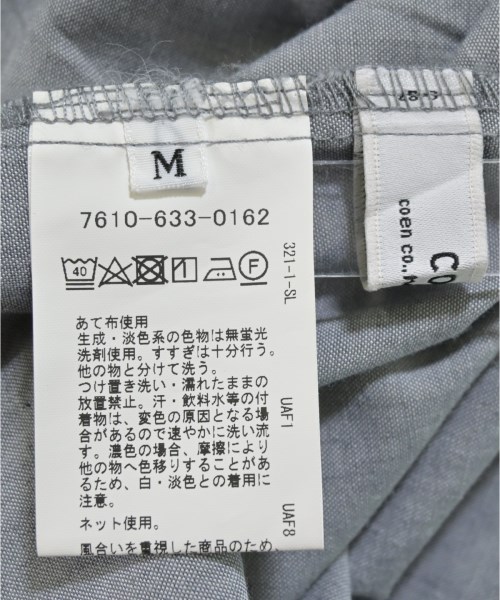 coen（コーエン）ブラウス グレー サイズ:M レディース/2200670705092