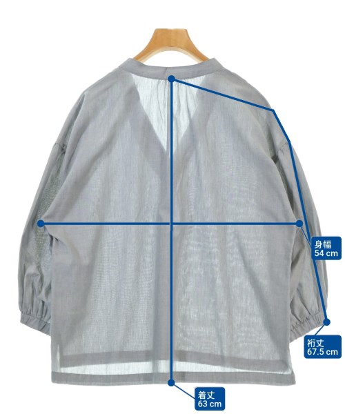 coen（コーエン）ブラウス グレー サイズ:M レディース/2200670705092