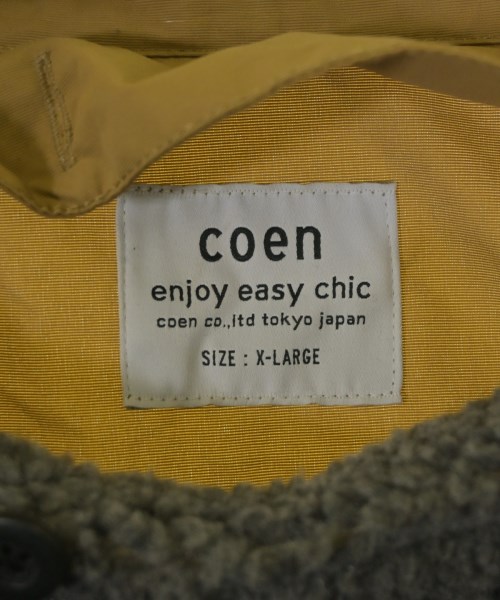 coen（コーエン）ステンカラーコート ベージュ サイズ:XL メンズ/2200669291032