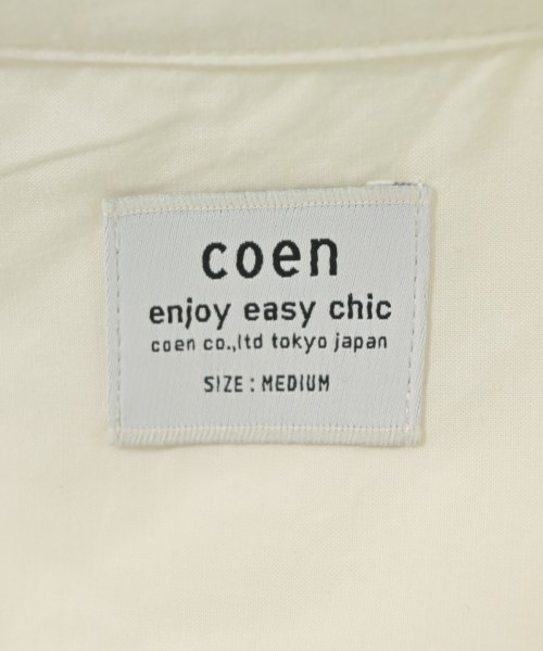 coen（コーエン）ブラウス 白 サイズ:M レディース/2200694401048