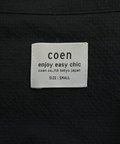 coen（コーエン）カジュアルシャツ 黒 サイズ:S レディース/2200699877060