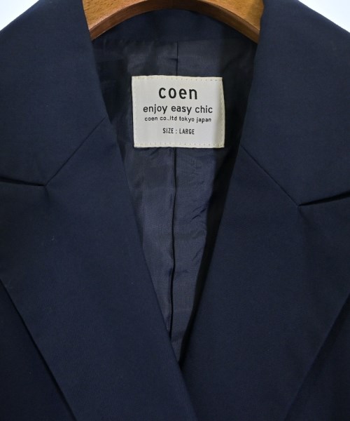 coen（コーエン）テーラードジャケット 紺 サイズ:L レディース/2200698461062