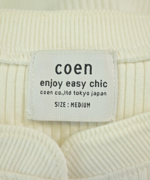 coen（コーエン）Tシャツ・カットソー 白 サイズ:M レディース/2200712351010